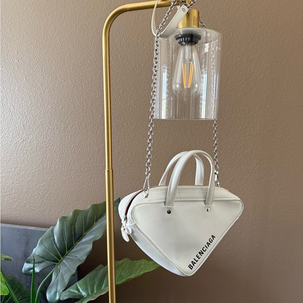 BALENCIAGA White & Hot Pink Women's Bag